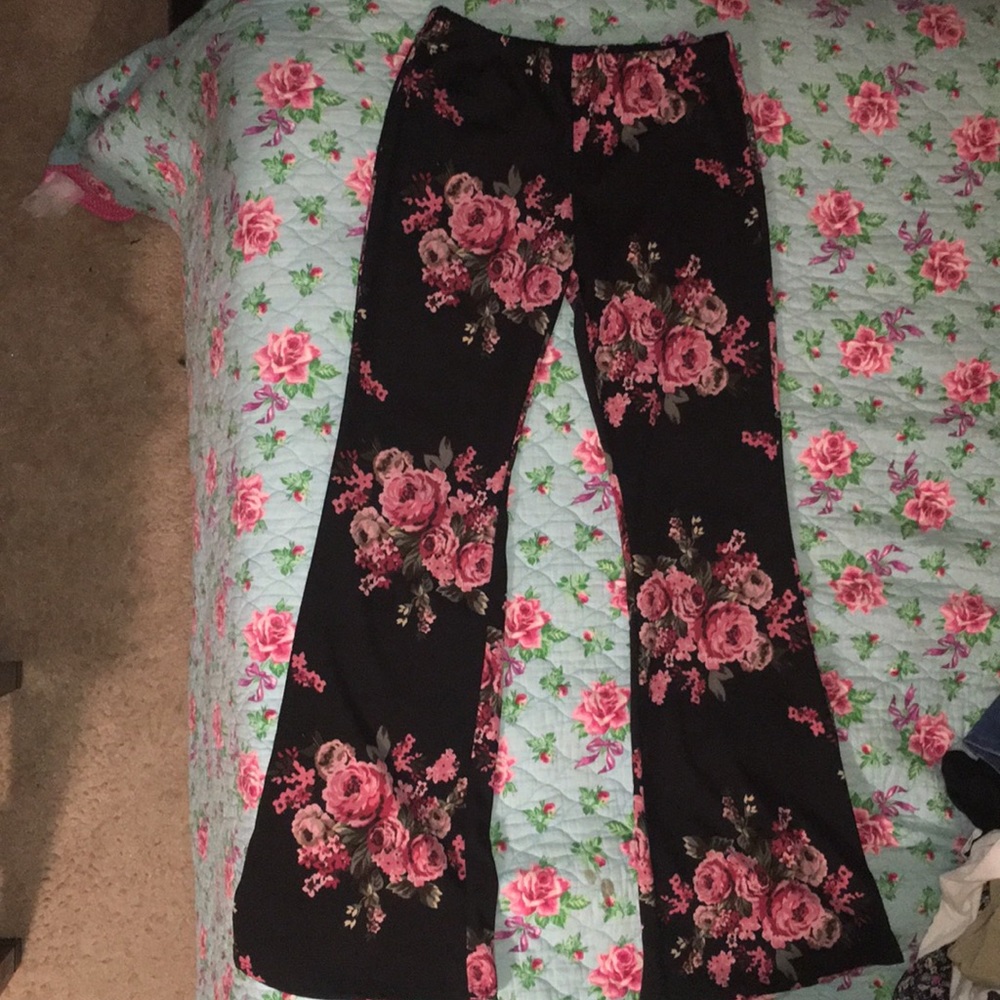 Floral Bell Bottom Flare